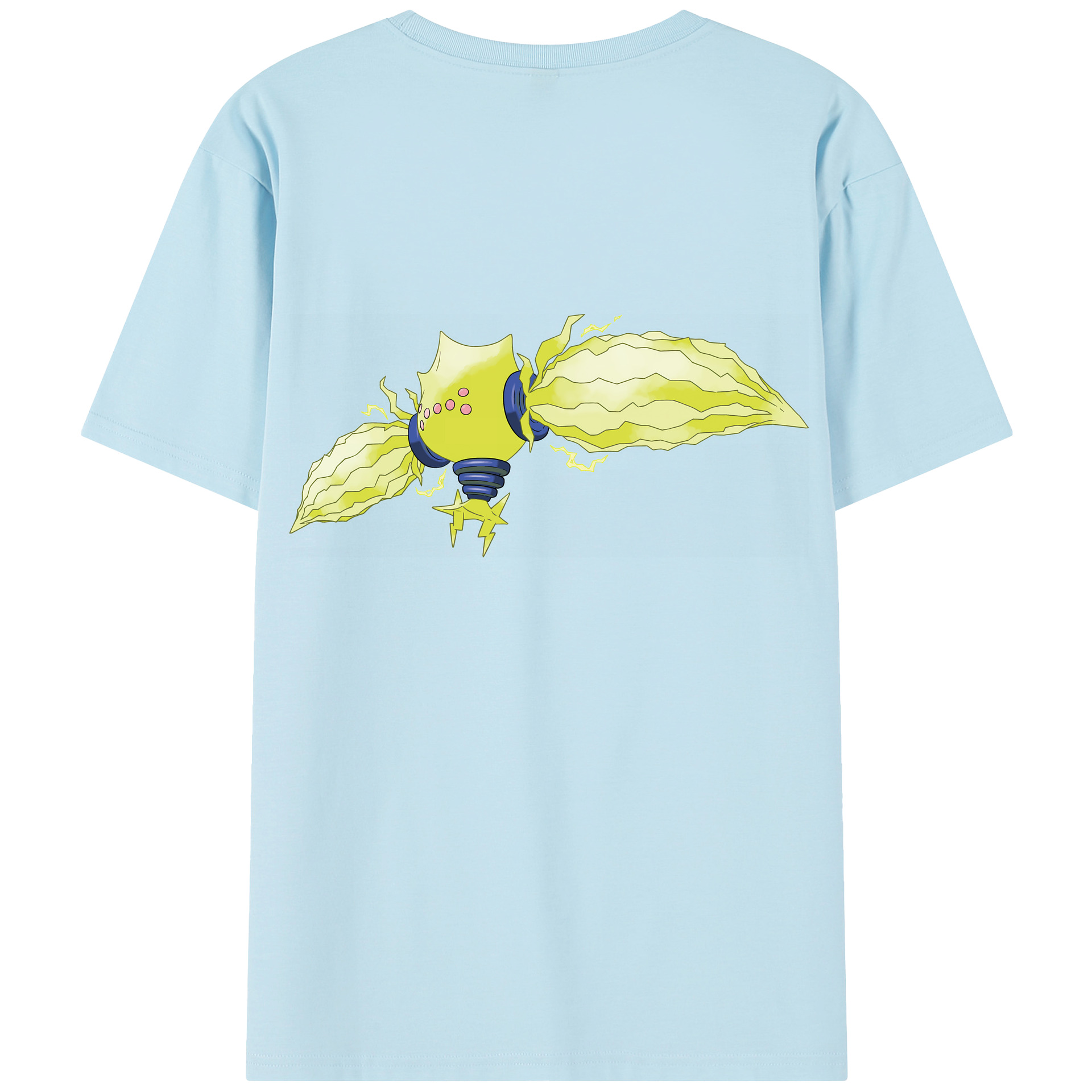（画像用） ポケットモンスター Pokémon 綿100％半袖Tシャツ（背面プリント）